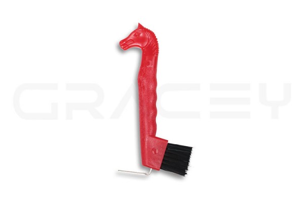 Hoof Brush Red
